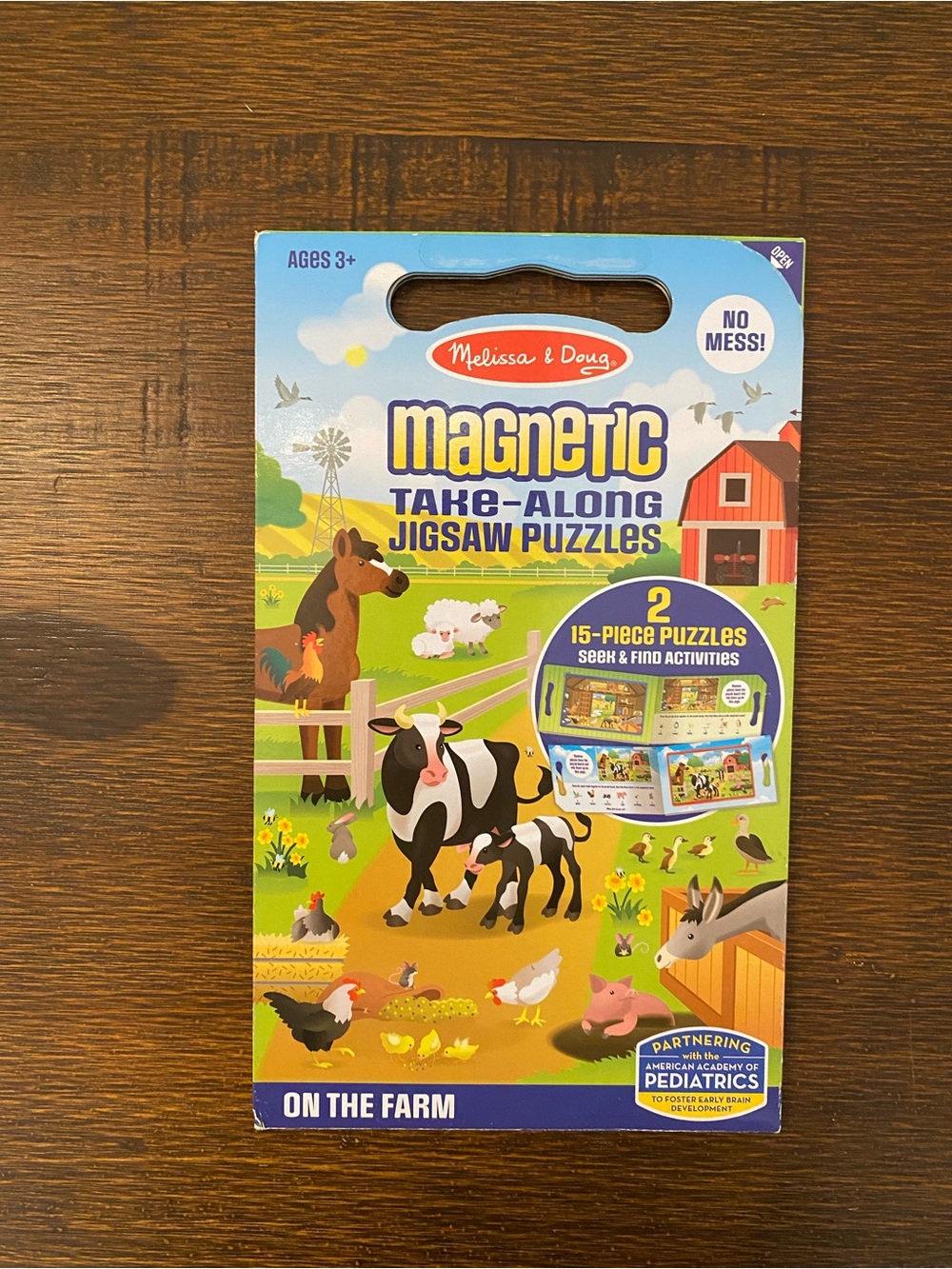 Melissa & Doug Magnetic Take-Along Jigsaw Puzzles - Farm